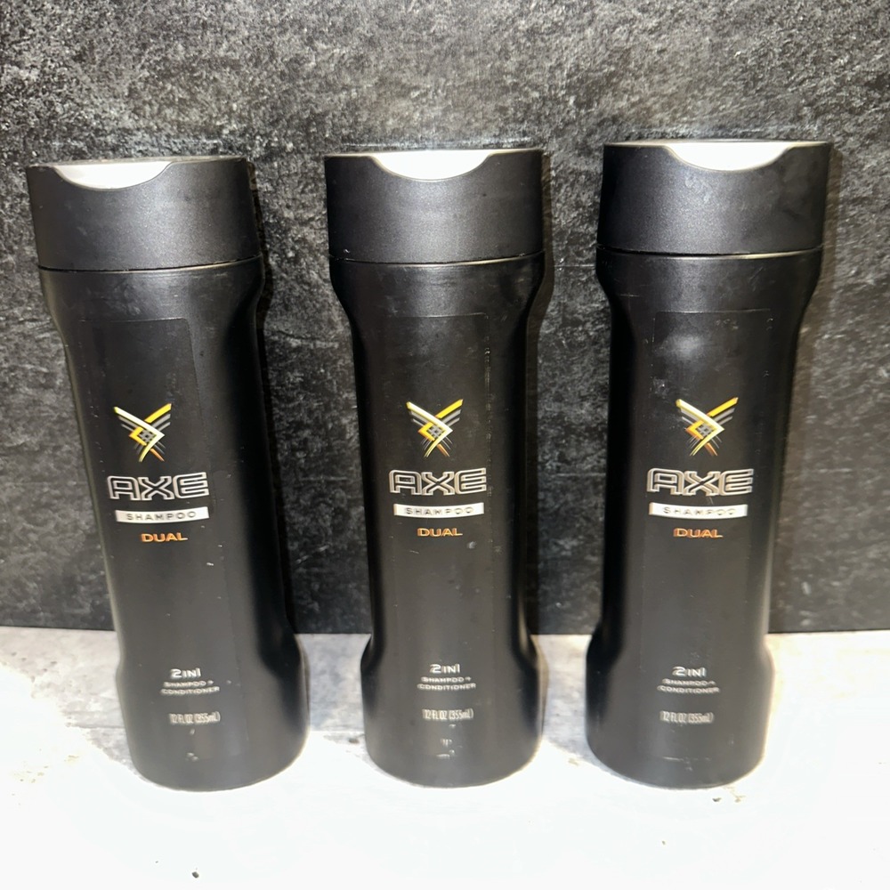 3 Lot Axe Dual 2-in-1 Shampoo + Conditioner, 12 fl oz